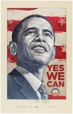 "YES WE CAN" ARTISTS FOR OBAMA SERIES 2008 CAMPAIGN POSTER BY ANTAR DAYAL.