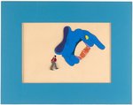 THE BEATLES - YELLOW SUBMARINE RINGO STARR & THE DREADFUL FLYING GLOVE ANIMATION CEL DISPLAY.