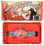RARE BOXED “THREE LITTLE PIGS WATCH BY INGERSOLL.”