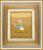 "DONALD'S NEW TAIL" OIL PAINTING BY NOTED ANIMATOR AND DONALD DUCK DIRECTOR JACK HANNAH.