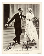 FRED ASTAIRE AND GINGER ROGERS SIGNED 1936 NEWSPAPER SUPPLEMENT PHOTO.