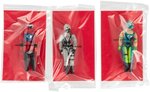 G.I. JOE MAIL AWAY SET OF SIX VEHICLE DRIVER FIGURES WITH ID CARDS SEALED IN BAGS.