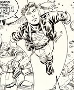 SUPERBOY VOL.4 #23 COMIC BOOK PAGE ORIGINAL ART BY STEVE ERWIN.