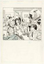 WHO'S WHO: THE DEFINITIVE DIRECTORY OF THE DC UNIVERSE #6 DAILY PLANET ORIGINAL ART BY CURT SWAN.