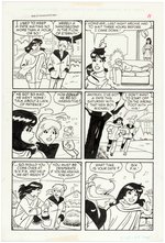 BETTY AND VERONICA #136 FIVE PAGE COMPLETE STORY ORIGINAL ART BY DAN DECARLO.
