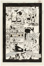 INFINITY INC. #52 COMIC BOOK PAGE ORIGINAL ART BY MICHAEL BAIR.