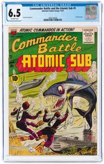COMMANDER BATTLE AND THE ATOMIC SUB #5 MARCH-APRIL 1955 CGC 6.5 FINE+.