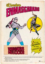 THE PHANTOM "EL HOMBRE ENMASCARADO" #27 SPANISH COMIC BOOK COVER ORIGINAL ART BY J.L. BLUME.