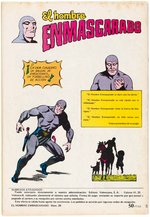 THE PHANTOM "EL HOMBRE ENMASCARADO" #28 SPANISH COMIC BOOK COVER ORIGINAL ART BY J.L. BLUME.