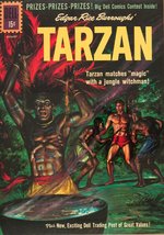 TARZAN #125 FRAMED COMIC BOOK COVER ORIGINAL ART BY GEORGE WILSON.