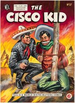 THE CISCO KID #27 ENGLISH COMIC BOOK COVER ORIGINAL ART BY WALT HOWARTH.