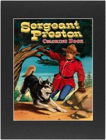 SERGEANT PRESTON COLORING BOOK COVER ORIGINAL ART BY RUSS MANNING.