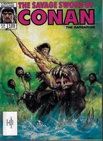 SAVAGE SWORD OF CONAN #135 COVER ORIGINAL ART BY DOUG BEEKMAN.