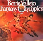 BORIS VALLEJO FANTASY OLYMPICS - ARCHERY 1987 CALENDAR ORIGINAL ART.