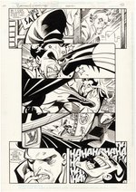 BATMAN ADVENTURES ANNUAL #1 COMIC BOOK PAGE ORIGINAL ART BY JOHN BYRNE.