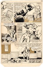 SPECTACULAR SPIDER-MAN #51 COMIC BOOK PAGE ORIGINAL ART BY DENYS COWAN.