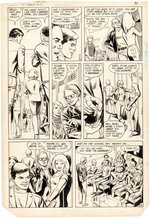 KEEBLER TEEN TITANS DRUG SPECIAL #2 COMIC BOOK PAGE ORIGINAL ART BY ROSS ANDRU & JOE GIELLA.
