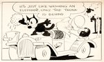 FELIX THE CAT 1933 SUNDAY PAGE ORIGINAL ART BY OTTO MESSMER.