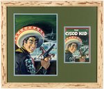 CISCO KID #24 COMIC BOOK COVER ORIGINAL ART BY ERNEST NORDLI FRAMED DISPLAY.