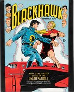 BLACKHAWK #46 COMIC BOOK COVER RECREATION ORIGINAL ART BY MICHAEL MILES.