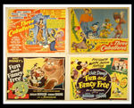 "THE THREE CABALLEROS/FUN AND FANCY FREE" LOBBY CARDS.
