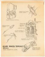 G.I. JOE RANGER/TERRORIST CONCEPT PENCIL ORIGINAL ART.