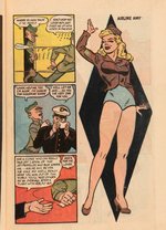 TELL IT TO THE MARINES #4 COMIC BOOK PAGE (AIRLINE AMY PINUP) ORIGINAL ART BY JACK SPARLING.