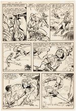 CAVE GIRL #13 COMIC BOOK PAGE ORIGINAL ART BY BOB POWELL.