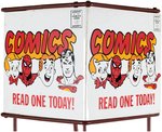"COMICS - READ ONE TODAY!" COMIC BOOK SPINNER RACK.