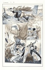 SUPERGIRL VOL. 6 #5 COMIC BOOK PAGE ORIGINAL ART BY MAHMUD ASRAR.