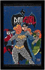 BATMAN ADVENTURES #12 FRAMED "SHATTERED" MOSAIC COMIC BOOK COVER RECREATION ORIGINAL ART BY MATTHEW DiMASI.