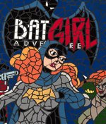 BATMAN ADVENTURES #12 FRAMED "SHATTERED" MOSAIC COMIC BOOK COVER RECREATION ORIGINAL ART BY MATTHEW DiMASI.