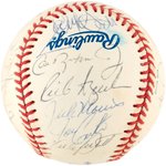 1991 ALL-STAR GAME MULTI-SIGNED GAME USED BASEBALL.