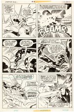 JUSTICE INC. #4 COMIC BOOK PAGE ORIGINAL ART BY JACK KIRBY.