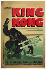 KING KONG FRENCH MOVIE POSTER RECREATION ORIGINAL ART.