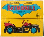 OFFICIAL BATMAN AND ROBIN BATMOBILE RIDER FACTORY-SEALED BOXED CHILD'S RIDING TOY.