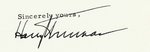 HARRY TRUMAN LETTER AND INAUGURAL ADDRESS PAIR OF SIGNED ITEMS.