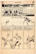 THE FLASH VOL. 1 #141 DECEMBER 1963 COMIC BOOK PAGE ORIGINAL ART BY CARMINE INFANTINO.