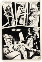 NIGHT FORCE #10 COMIC BOOK PAGE ORIGINAL ART BY GENE COLAN.