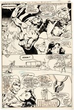 WORLD'S FINEST #263 COMIC BOOK PAGE ORIGINAL ART BY JIM SHERMAN (ADAM STRANGE).