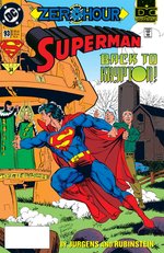 SUPERMAN #93 COMIC BOOK PAGE ORIGINAL ART BY DAN JURGENS.