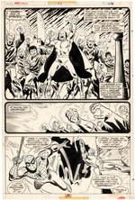 MARVEL TEAM-UP #46 COMIC BOOK PAGE ORIGINAL ART BY SAL BUSCEMA.