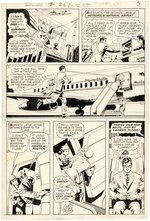 SUPERMAN #268 COMIC BOOK PAGE ORIGINAL ART BY CURT SWAN.
