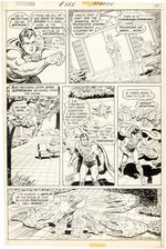 SUPERMAN #285 COMIC BOOK PAGE ORIGINAL ART BY CURT SWAN.