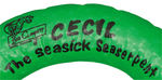 "CECIL-THE-SEA-SICK SEA SERPENT" INFLATABLE TOY.