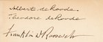 FRANKLIN D. ROOSEVELT SIGNED NOTE WITH 1904 HARVARD CLASS REUNION PANORAMIC PHOTO.