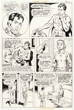 SUPERBOY #2 COMIC BOOK ORIGINAL ART PAGE BY KURT SCHAFFENBERGER.