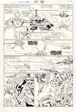 CAPTAIN AMERICA COMIC BOOK PAGE PAIR ORIGINAL ART BY MARK BAGLEY & KEIRON DWYER.