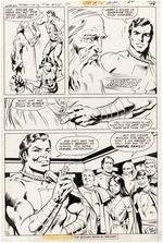 WORLD'S FINEST #267 COMIC BOOK PAGE ORIGINAL ART BY DON NEWTON.