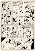 WORLD'S FINEST #275 COMIC BOOK PAGE ORIGINAL ART BY DON NEWTON.